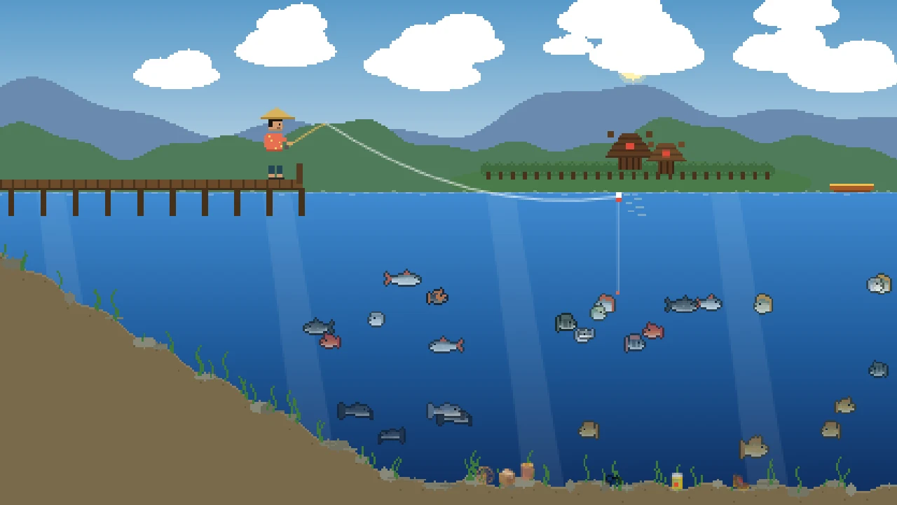 Memancing di Danau Raya, game Kail Nusantara