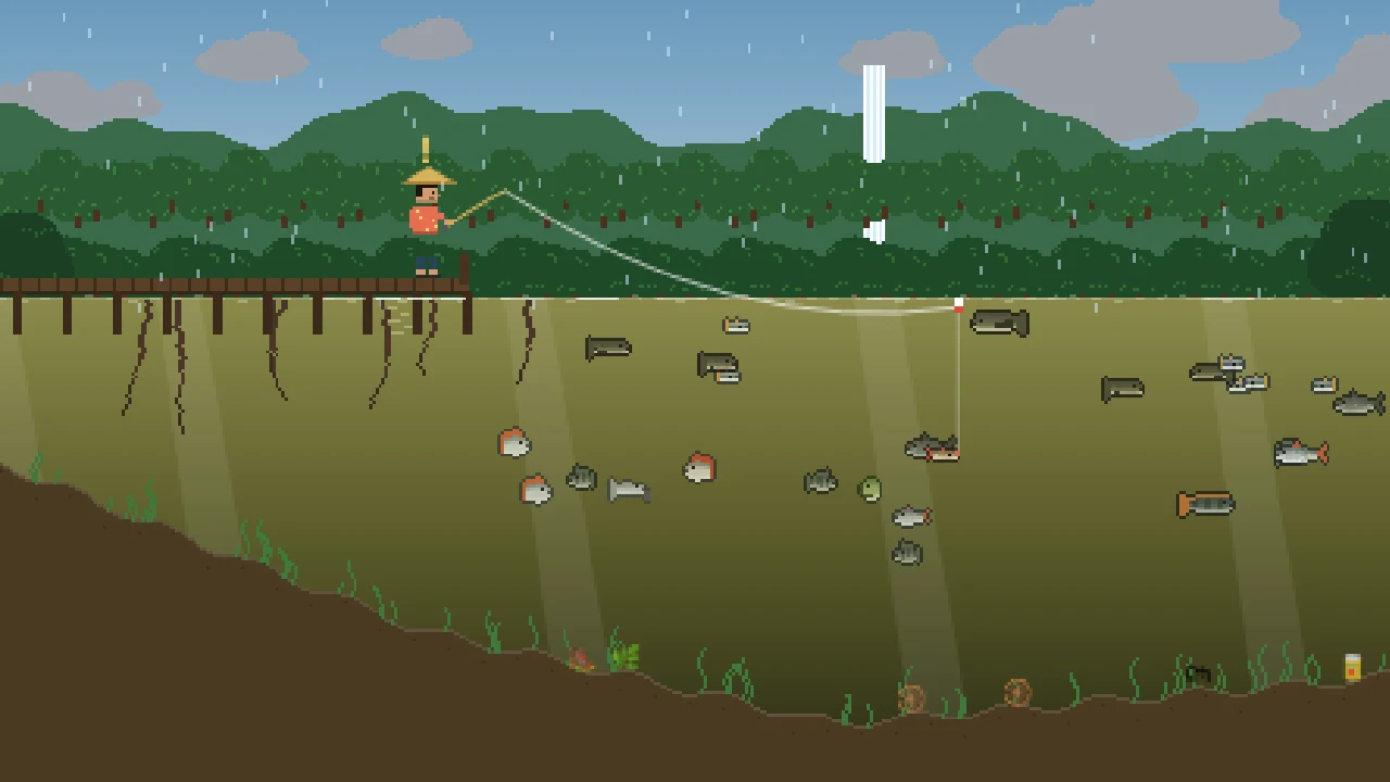 Memancing di Sungai Rimba, game Kail Nusantara